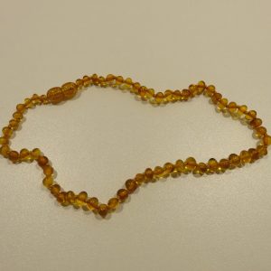 Amber Teething Necklace Golden