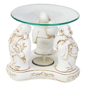 Laughing Buddha Polyresin Oil Burner