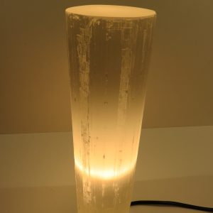 Selenite Round Lamp