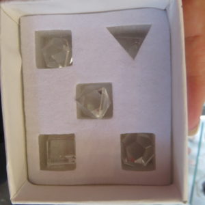 Clear Quartz Platonic Solids