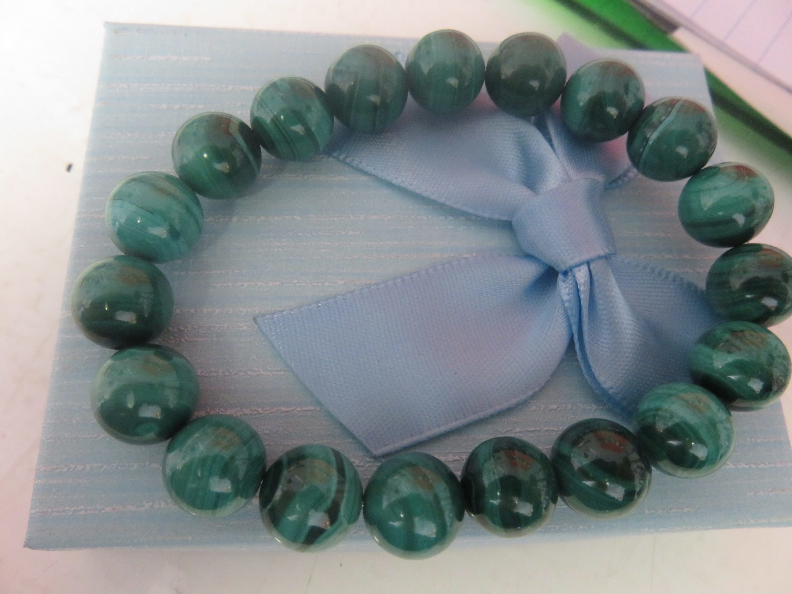 Malachite Beaded Bracelet