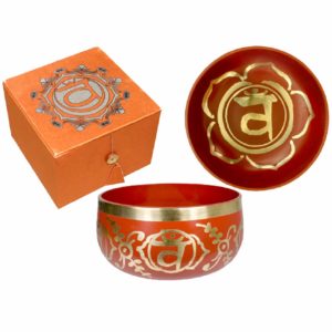 Orange Singing Bowl -Note E