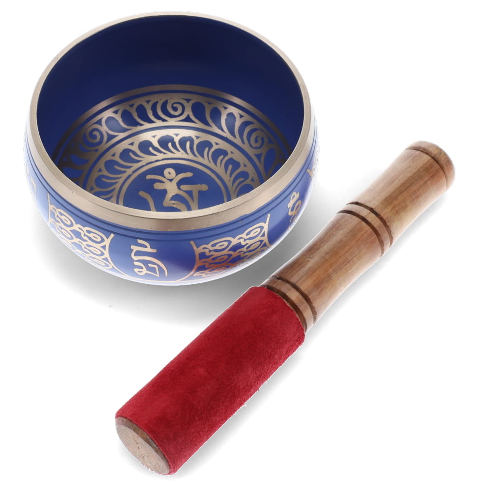 SINGING BOWL - Tibetan Design Purple