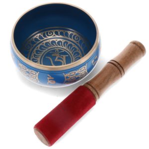 SINGING BOWL - Blue Tibetan Design