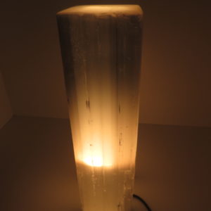 Selenite Lamp Square