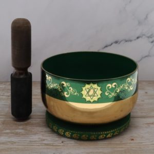 Green Singing Bowl Set - Note F