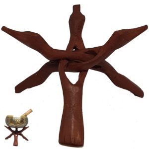 Wooden Singing Bowl Stand