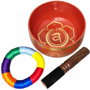 SINGING BOWL - Orange 13cm Note-E
